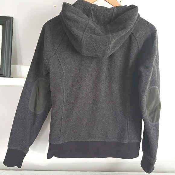 MEC Boiled Wool Hoodie Sweater Jacket Dark Grey Size Small - Picture 2 of 7